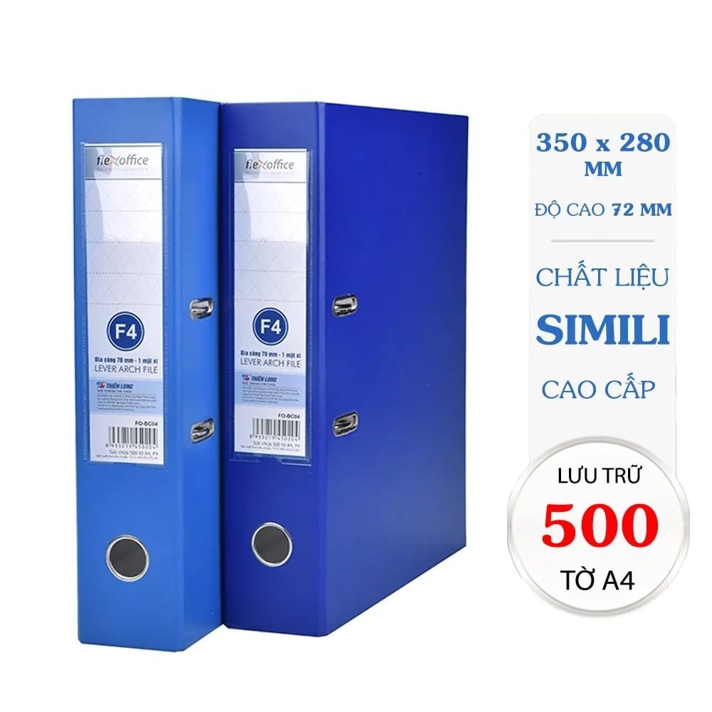Bìa còng F4-A4 Flexoffice 70F4 FO-BC04