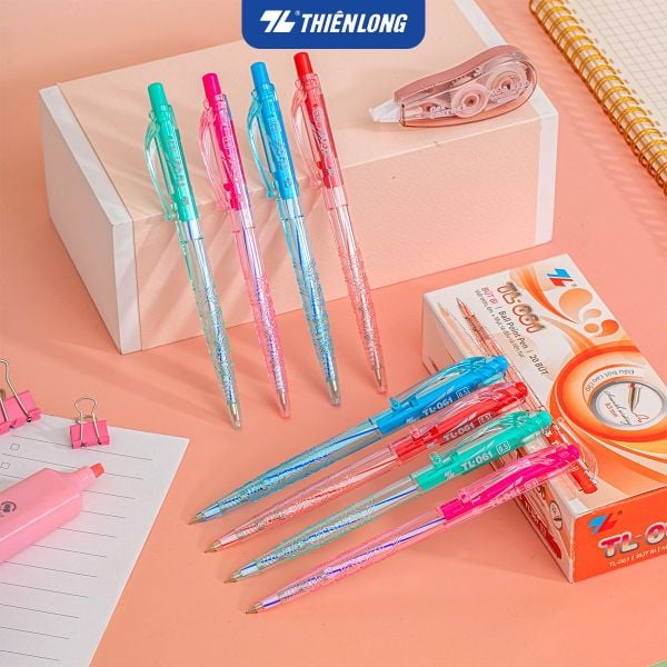 Bút bi Thiên Long TL-061 – Trẻ Trung, Hiện Đại, Viết Êm Mượt