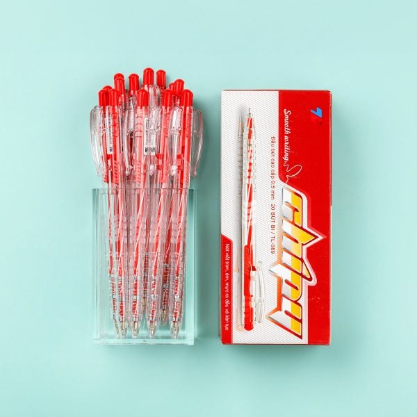 Bút bi Thiên Long TL-089 – Thiết kế nhựa trong, viết êm mượt