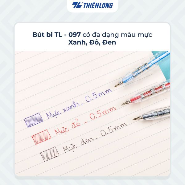 Bút Bi Thiên Long TL-097 | Ngòi 0.5mm – Nét Viết Thanh Mảnh
