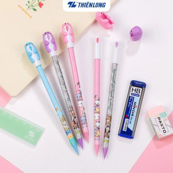 Bút chì bấm Điểm 10 TP-PC01 HB 0,5 mm hộp 30 cây
