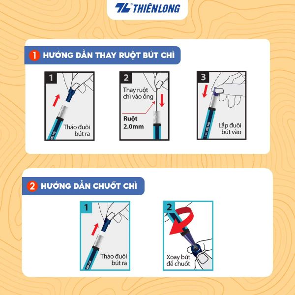 Bút chì bấm Thiên Long PC-003 2mm