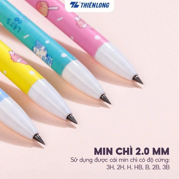 Bút chì bấm Thiên Long PC-029 tích hợp chuốt chì
