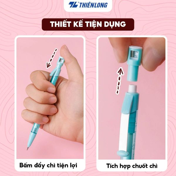 Bút chì bấm Thiên Long PC-030 2 mm có chuốt
