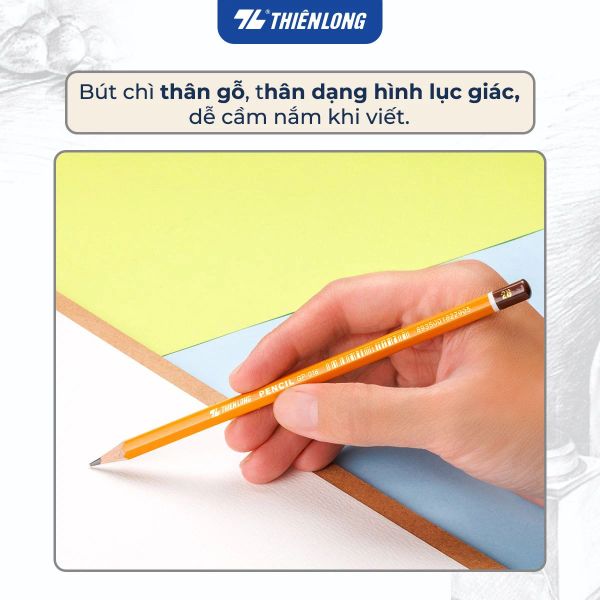 Bút chì gỗ 2B Thiên Long GP-018 hộp 10 cây