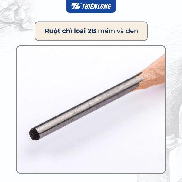 Bút chì gỗ 2B Thiên Long GP-018 hộp 10 cây
