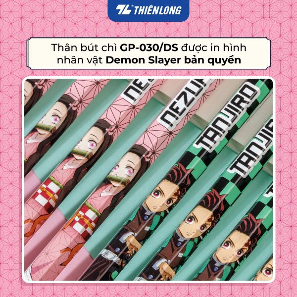 Bút chì gỗ 2B Demon Slayer Thiên Long GP-030/DS 2.8mm