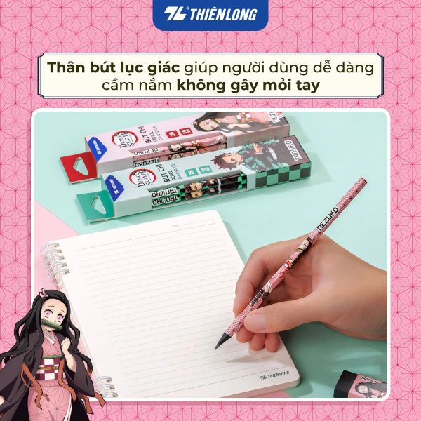 Bút chì gỗ 2B Demon Slayer Thiên Long GP-030/DS 2.8mm