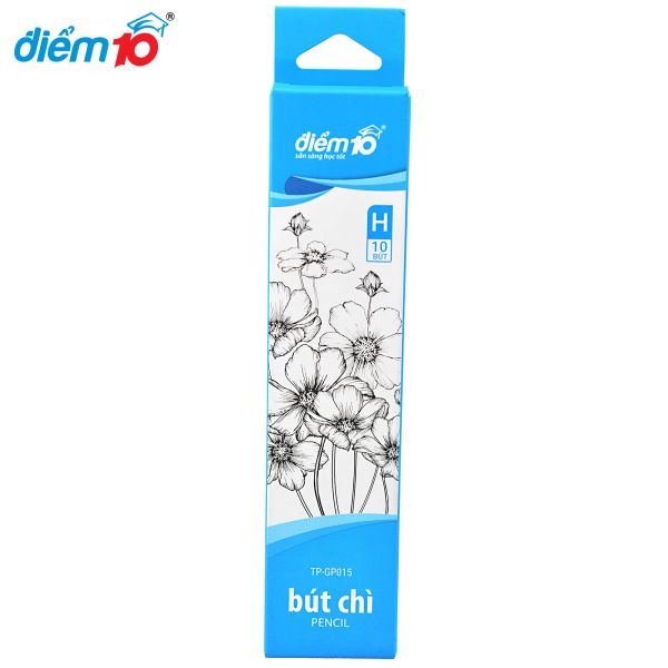 Bút chì gỗ H Điểm 10 TP-GP015 hộp 10 cây