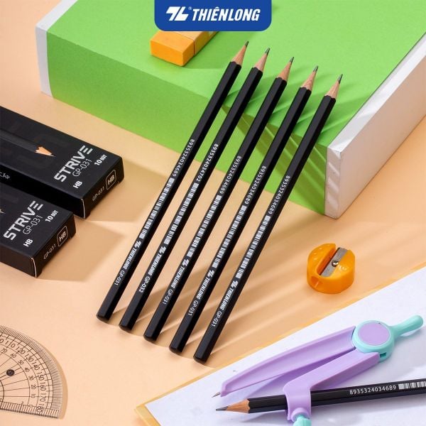 Bút chì gỗ HB - 2B Strive Thiên Long