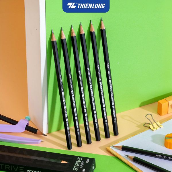 Bút chì gỗ HB - 2B Strive Thiên Long