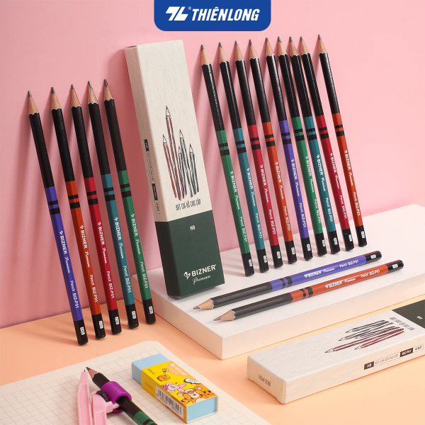 Bút chì gỗ HB Bizner BIZ-P01 hộp 10 cây