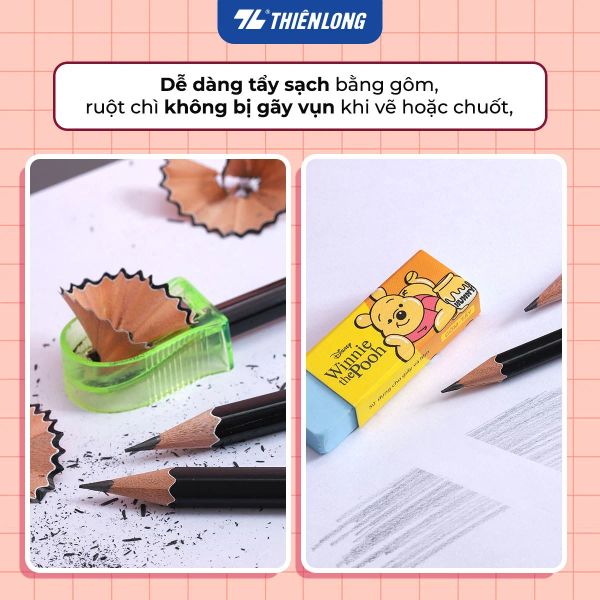 Bút chì gỗ HB Bizner BIZ-P01 hộp 10 cây