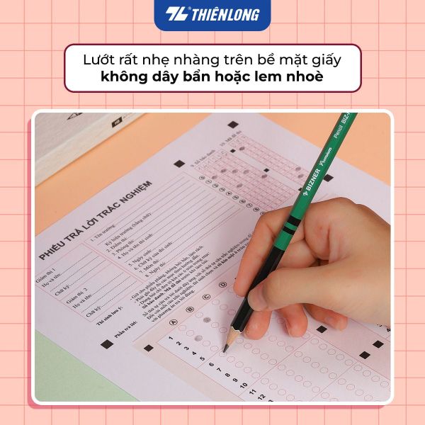 Bút chì gỗ HB Bizner BIZ-P01 hộp 10 cây