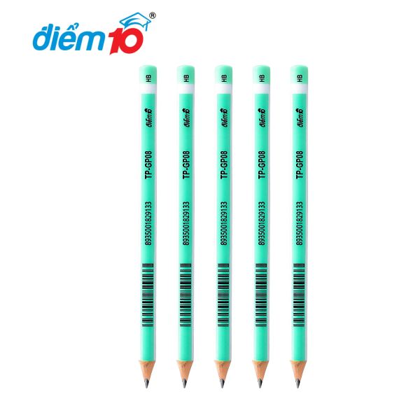 Bút chì gỗ HB Điểm 10 TP-GP08 hộp 10 cây
