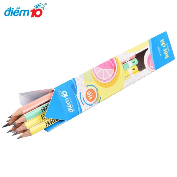 Bút chì gỗ HB Điểm 10 TP-GP08 hộp 10 cây