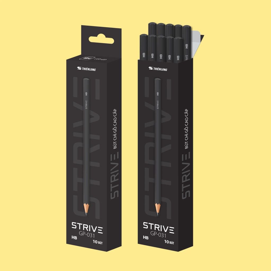 Bút chì gỗ Strive HB Thiên Long GP-031 2.2mm