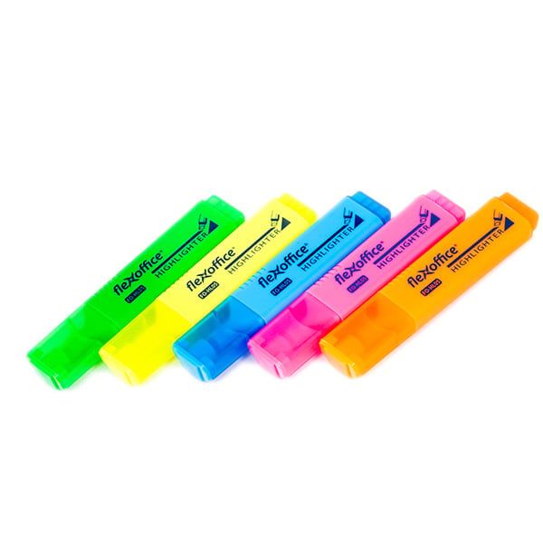 Bút dạ quang FlexOffice FO-HL05 chính hãng – Mực tươi sáng