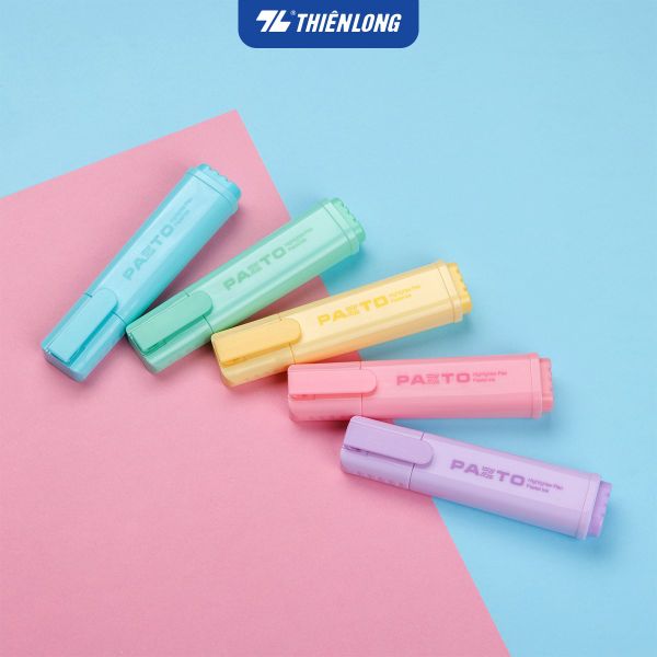 Bút dạ quang màu Pastel Thiên Long Flexoffice Pazto FO-HL009/VN