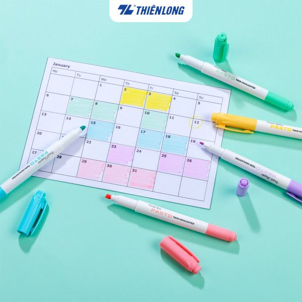 Bút dạ quang màu Pastel Thiên Long Pazto HL-016