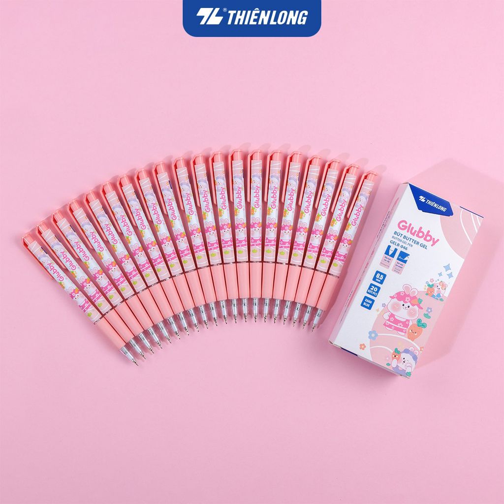 Bút Gel Butter Gel Thiên Long GELB-046 – Glubby Hoạt Hình, Phù Hợp Học Sinh