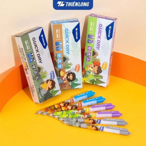 Bút gel Quick Dry Thiên Long GEL-040 | Hình Bububu