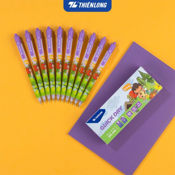 Bút gel Quick Dry Thiên Long GEL-040 | Hình Bububu