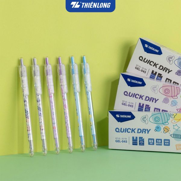 Bút gel Quick Dry Thiên Long GEL-045 | Hoạt hình ngộ nghĩnh