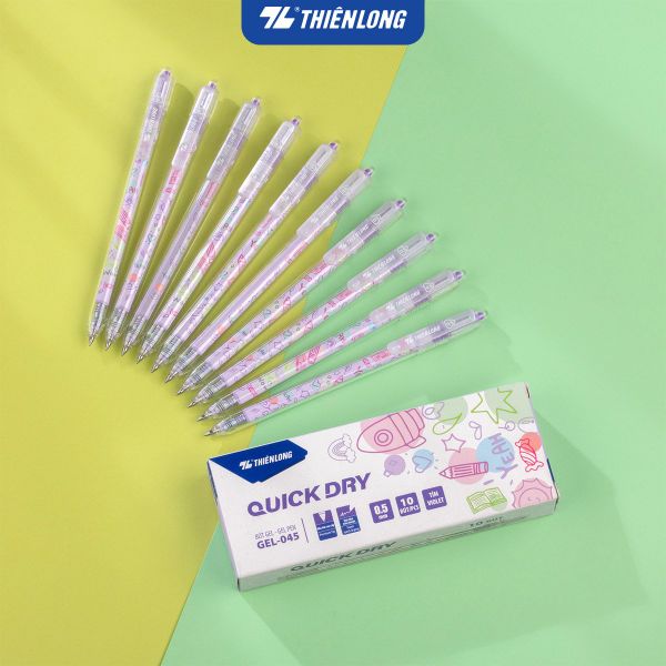 Bút gel Quick Dry Thiên Long GEL-045 | Hoạt hình ngộ nghĩnh