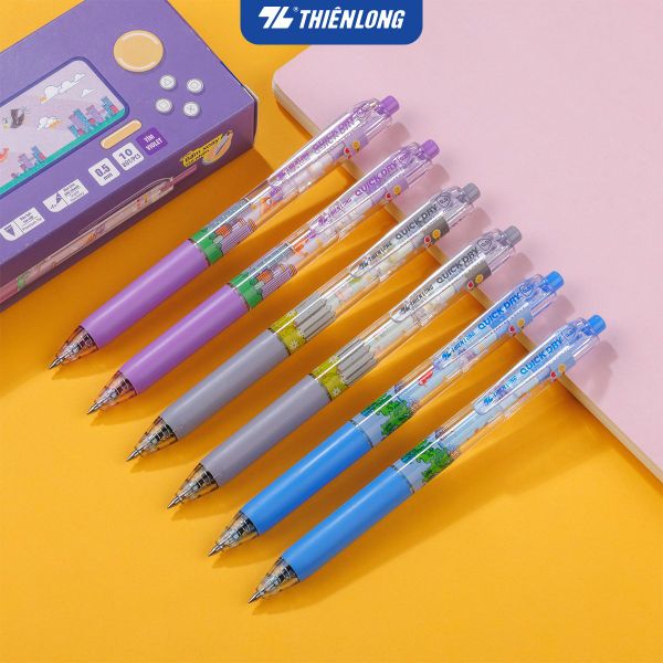 Bút gel Thiên Long GEL-057 Quick Dry | Viết tốc độ cao, mực khô nhanh