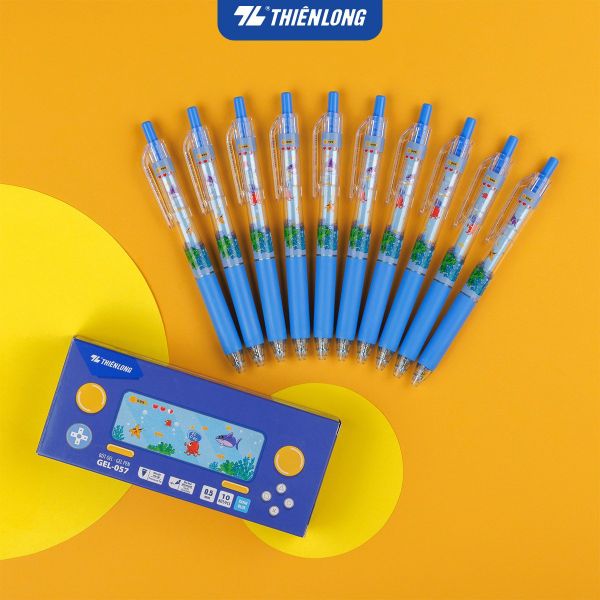 Bút gel Thiên Long GEL-057 Quick Dry | Viết tốc độ cao, mực khô nhanh