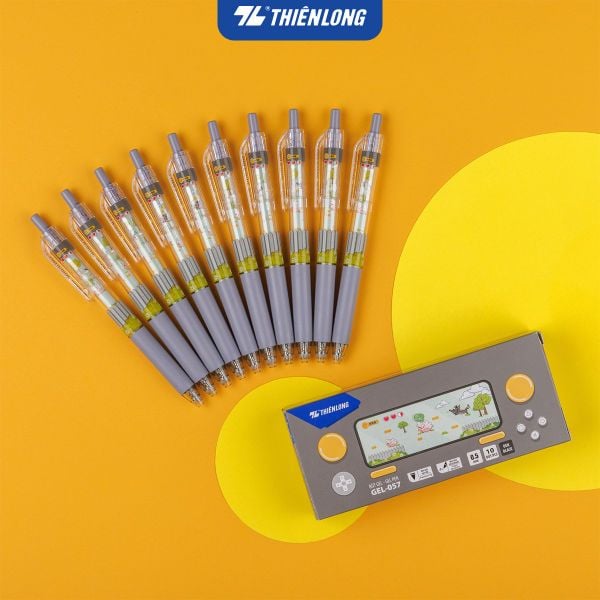 Bút gel Thiên Long GEL-057 Quick Dry | Viết tốc độ cao, mực khô nhanh