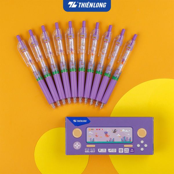 Bút gel Thiên Long GEL-057 Quick Dry | Viết tốc độ cao, mực khô nhanh