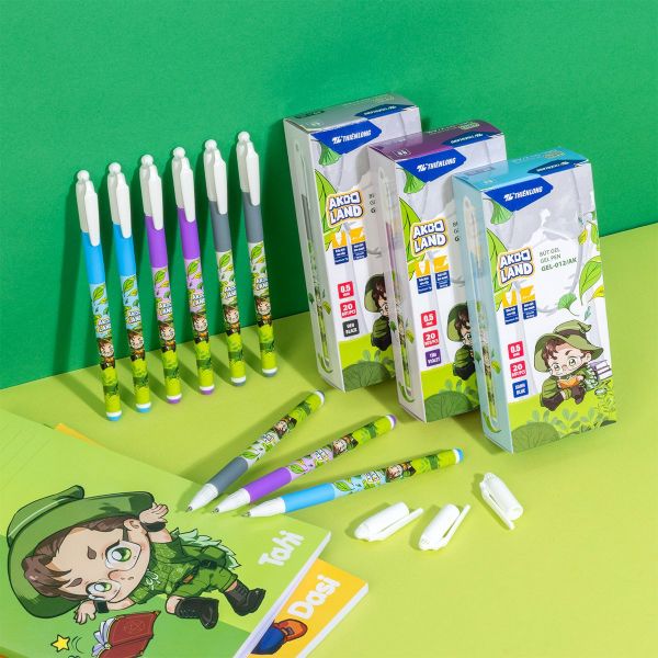 Bút Gel Thiên Long GEL-012/AK – Nét 0.5mm, Nhân vật Akooland Tahi