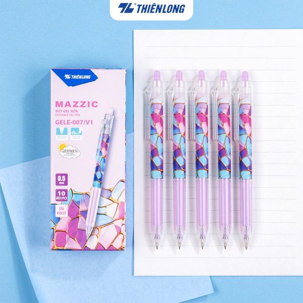 Bút Gel Xóa Được GELE-007/V1 Thiên Long – Lý Tưởng Cho Học Sinh, Sinh Viên