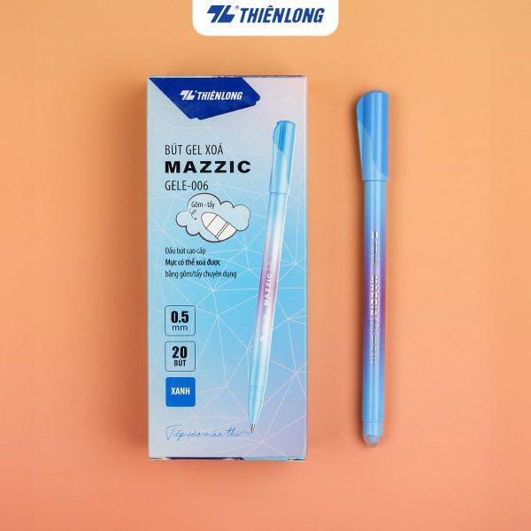 Bút Gel Xóa Được Mazzic Thiên Long GELE-006 – Ngòi 0.5mm, Viết & Xóa Dễ Dàng