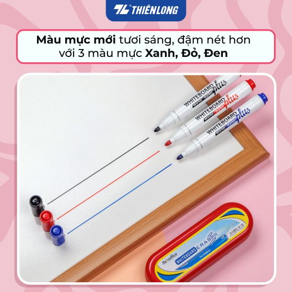 Bút Lông Bảng Thiên Long WB-03 Plus – Màu Mực Đậm Nét Hơn