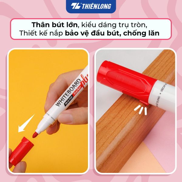 Bút Lông Bảng Thiên Long WB-03 Plus – Màu Mực Đậm Nét Hơn