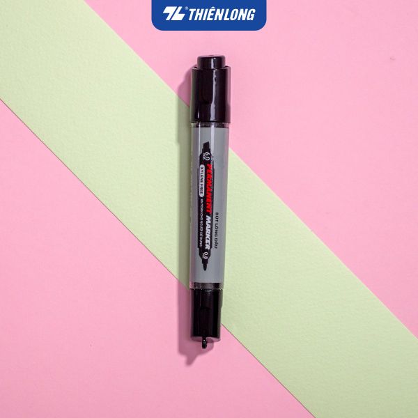 Bút lông dầu Thiên Long PM-07 – 2 đầu 0.8mm & 6mm (Đen/Đỏ/Xanh)