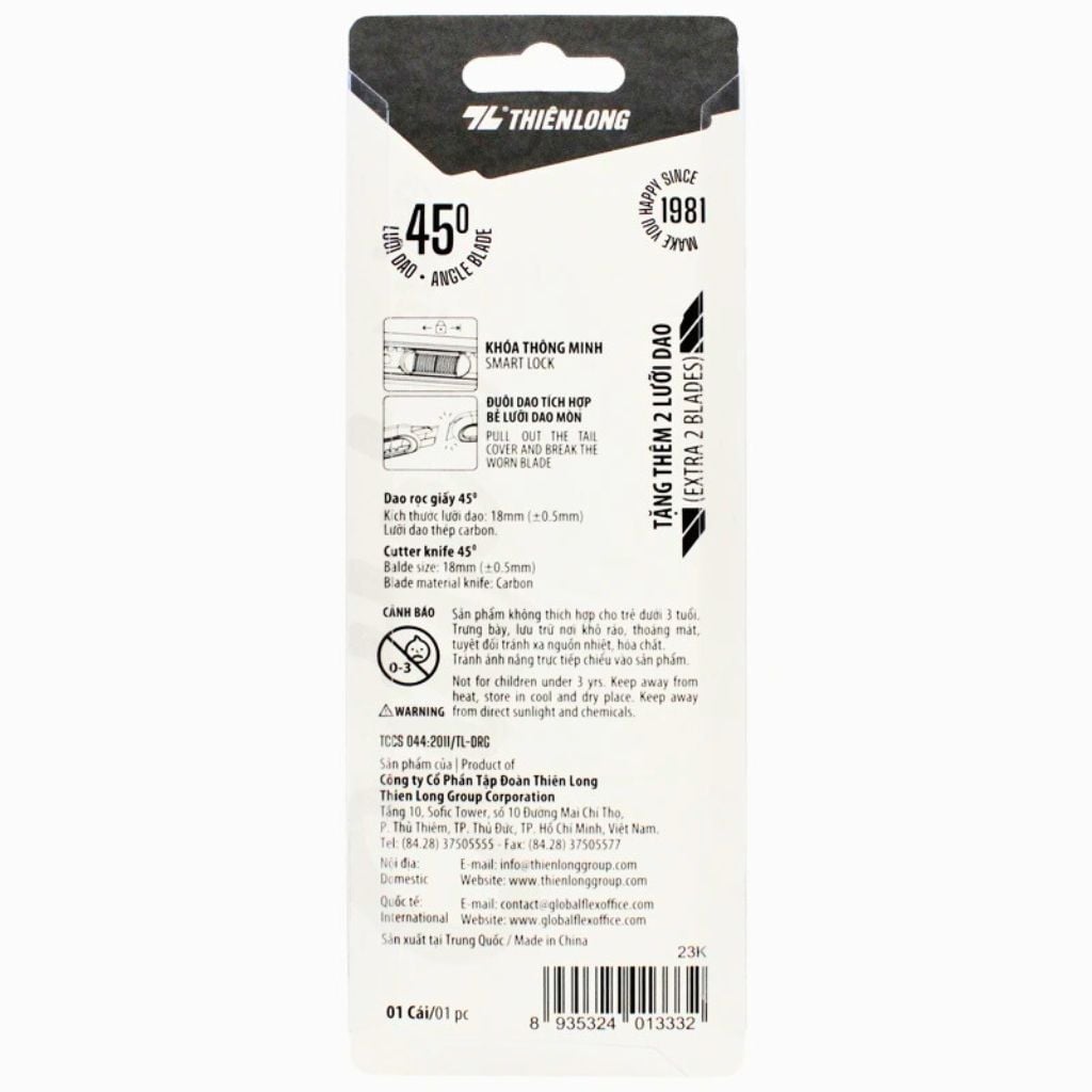 Dao rọc giấy Thiên Long KN-011
