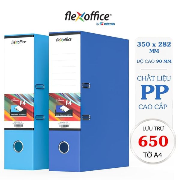 Bìa còng A4 - F4 chính hãng Flexoffice - Thiên Long