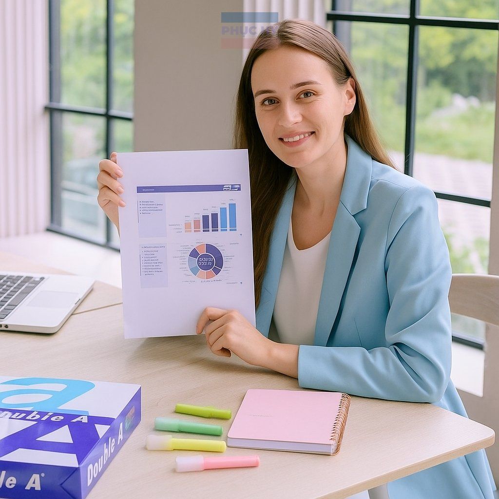  Thùng 5 Ream Giấy A4 Double A 70 gsm - In ấn siêu tiết kiệm 