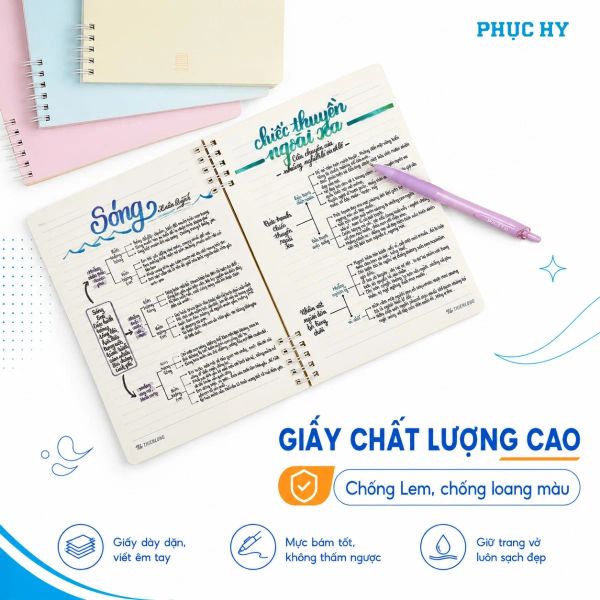 Sổ lò xo 2 đầu A5 Thiên Long MB-019/MB-020 kẻ ngang 120 trang