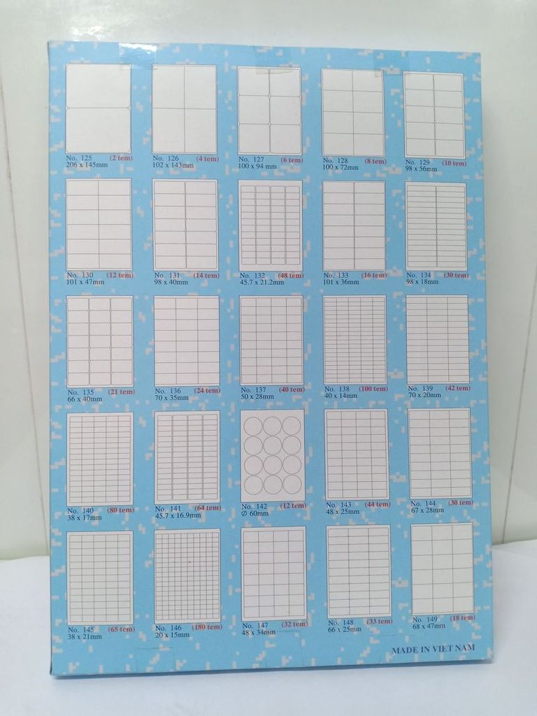 Giấy decal A4 Tomy 145