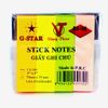 Giấy ghi chú 3×3 (4 màu) G-STAR – 75×75mm, 100 tờ/xấp