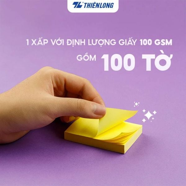 Giấy ghi chú Pastel Thiên Long SN-001 3 × 2 inch