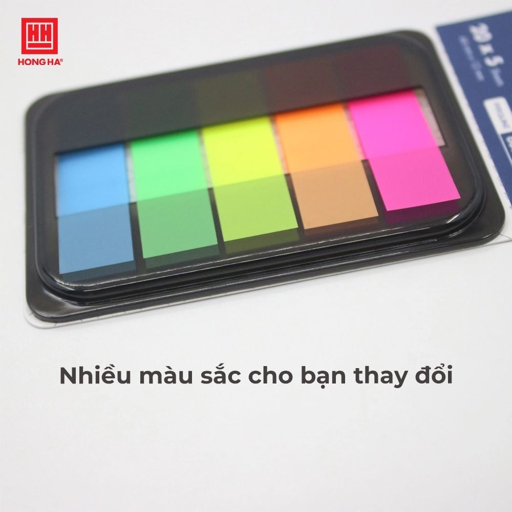 Giấy phân trang Hồng Hà HS-PT2 6664 44 × 12 mm, 100 miếng