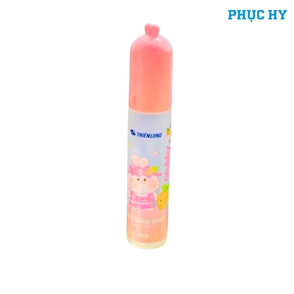 Keo dán giấy Glubby Thiên Long G-025 30 ml mẫu màu cam