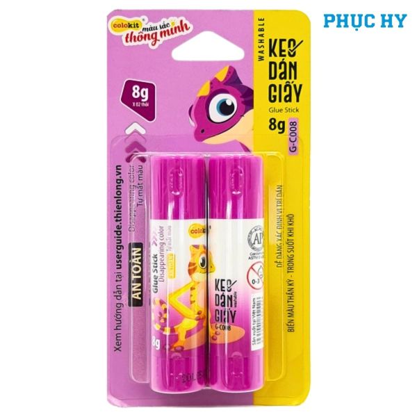 Keo khô Colokit G-C008 8g tím đổi màu trong suốt