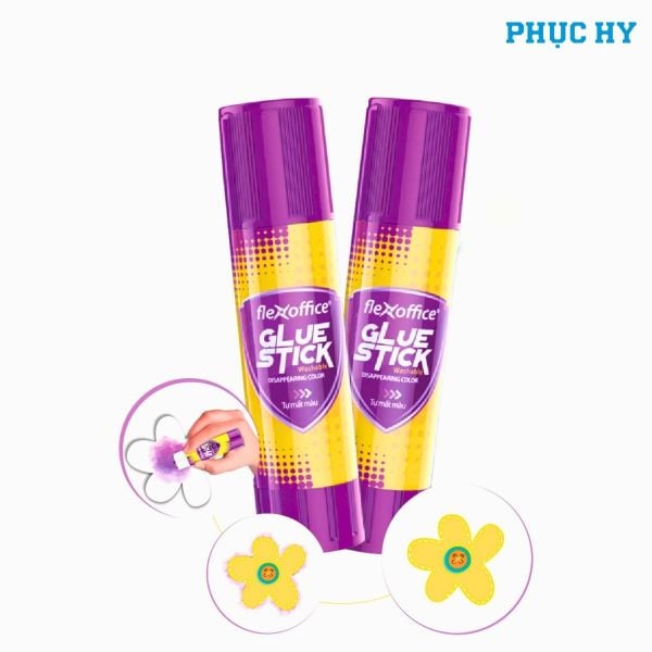Keo khô tím đổi màu FlexOffice FO-G006 8g